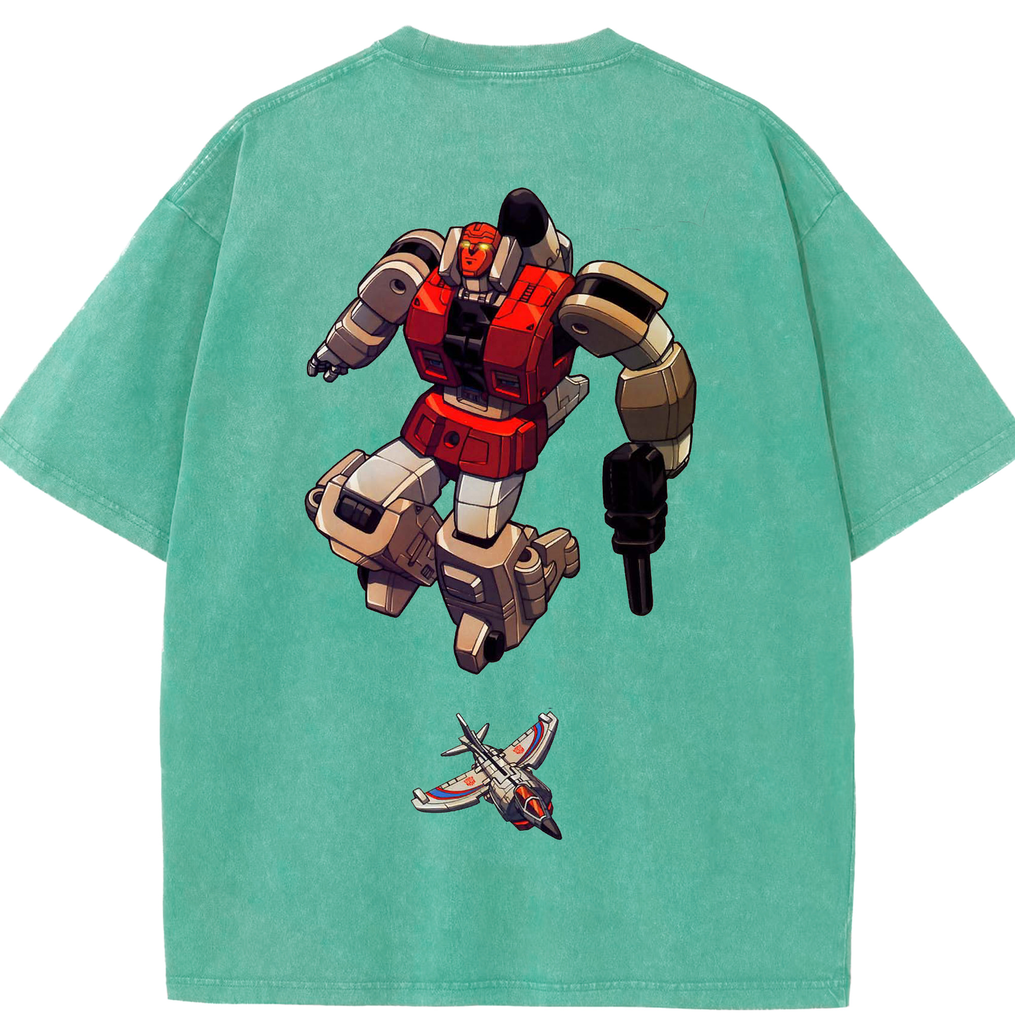 （画像用）  綿100% ヴィンテージ風 半袖Tシャツ（背面プリント）